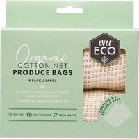 REUASABLE PRODUCE BAGS ORG COTTON NET