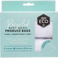 REUASABLE PRODUCE BAGS RECYCLED POLYESTER MESH