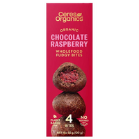 CERTIFID ORGANIC FUDGEY BITES CHOCOLATE RASPBERRY