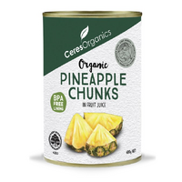 CERTIFIED ORGANIC PINEAPPLE CHUNKS IN JUICE